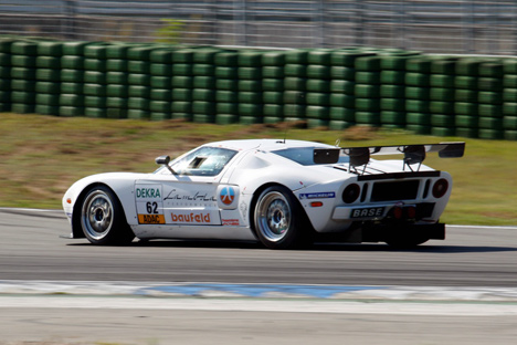 Nicki Thiim's debut i ADAC GT Masters, med en Ford GT 40 på Hockenheim.
(Foto: Christian Reinsch)